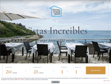Tablet Screenshot of hotelitxasgain.com
